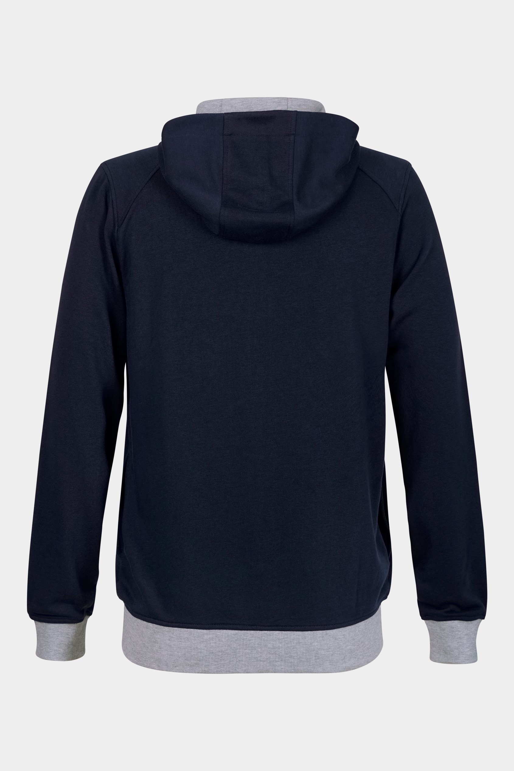 Mens Wave Full Zip  Contrast Hoodie
