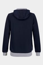 Mens Wave Full Zip  Contrast Hoodie