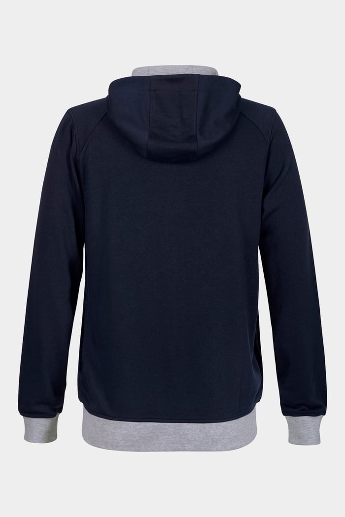 Mens Wave Full Zip  Contrast Hoodie