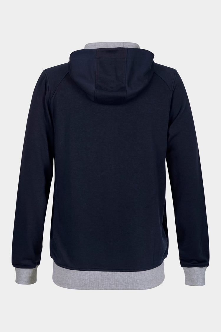 Mens Wave Full Zip  Contrast Hoodie