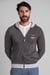 Mens Wave Full Zip  Contrast Hoodie