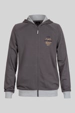 Mens Wave Full Zip  Contrast Hoodie