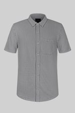 Jersey Searsucker Stripe Short Sleeve Shirt
