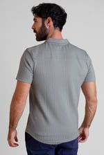 Jersey Searsucker Stripe Short Sleeve Shirt