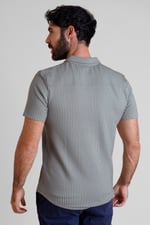 Jersey Searsucker Stripe Short Sleeve Shirt