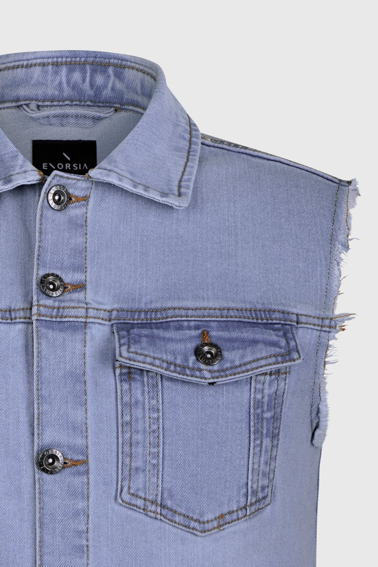 Men's Sleeveless Denim Jacket