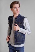 Men's Sleeveless Denim Jacket