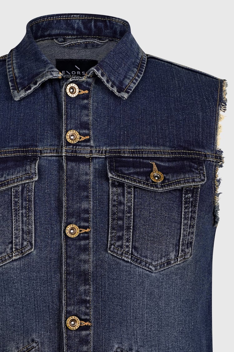 Men's Sleeveless Denim Jacket