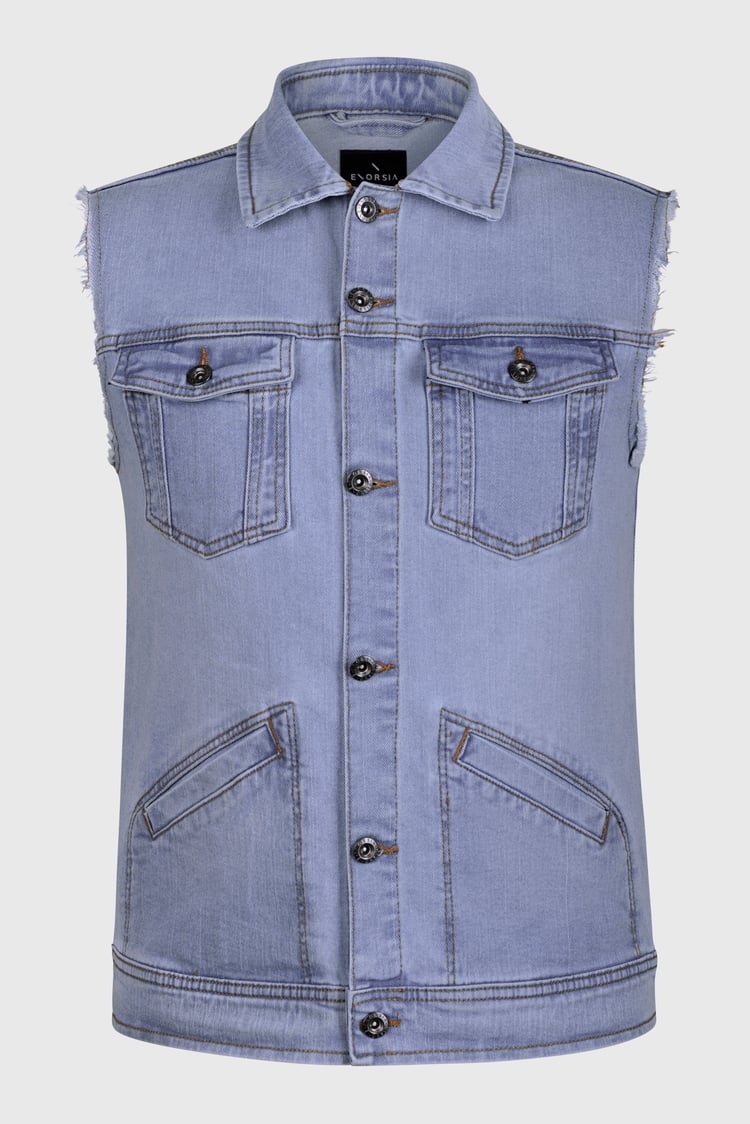 Men's Sleeveless Denim Jacket