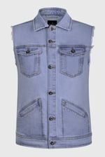 Men's Sleeveless Denim Jacket