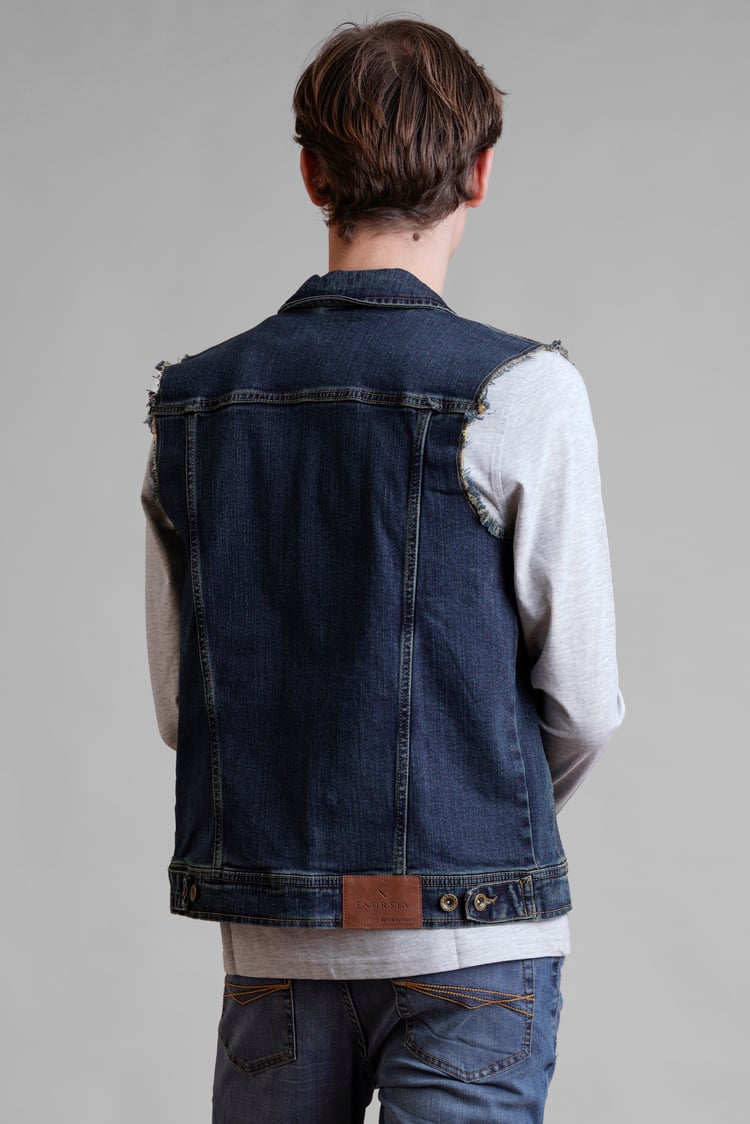 Men's Sleeveless Denim Jacket