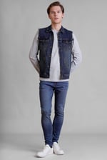 Men's Sleeveless Denim Jacket