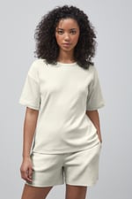 Ribbed T-Shirt & Shorts Set