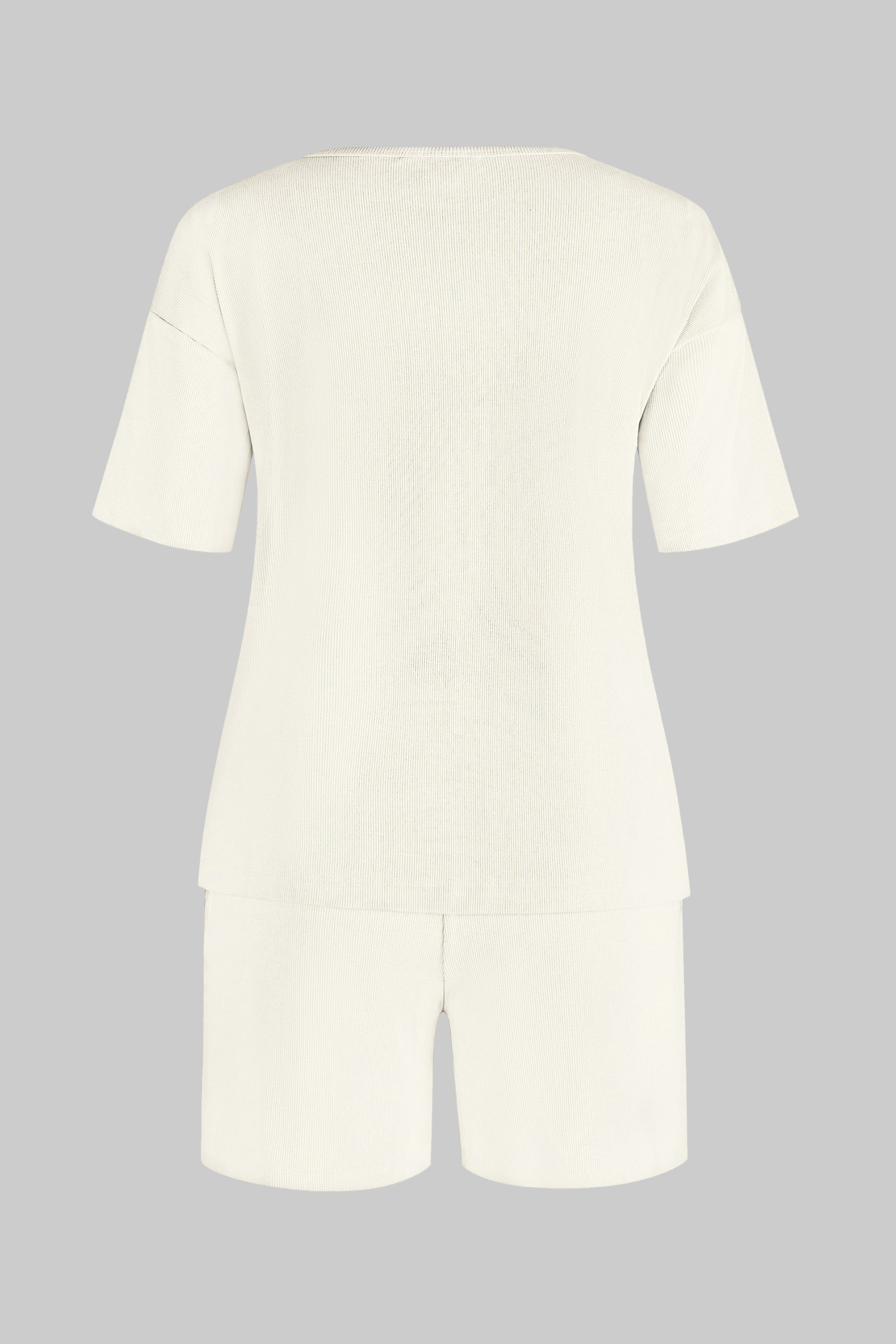 Ribbed T-Shirt & Shorts Set
