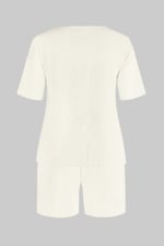 Ribbed T-Shirt & Shorts Set