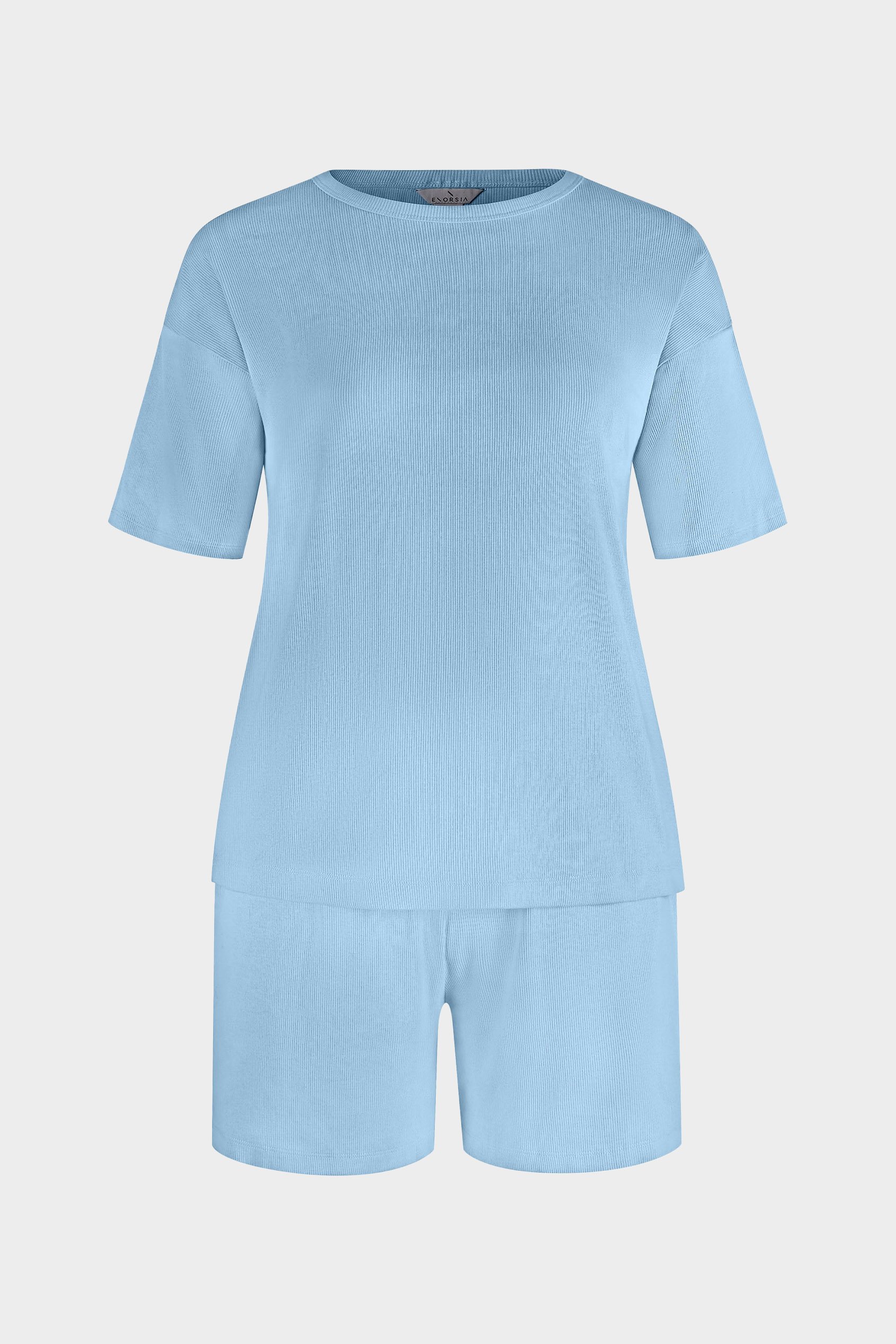 Ribbed T-Shirt & Shorts Set