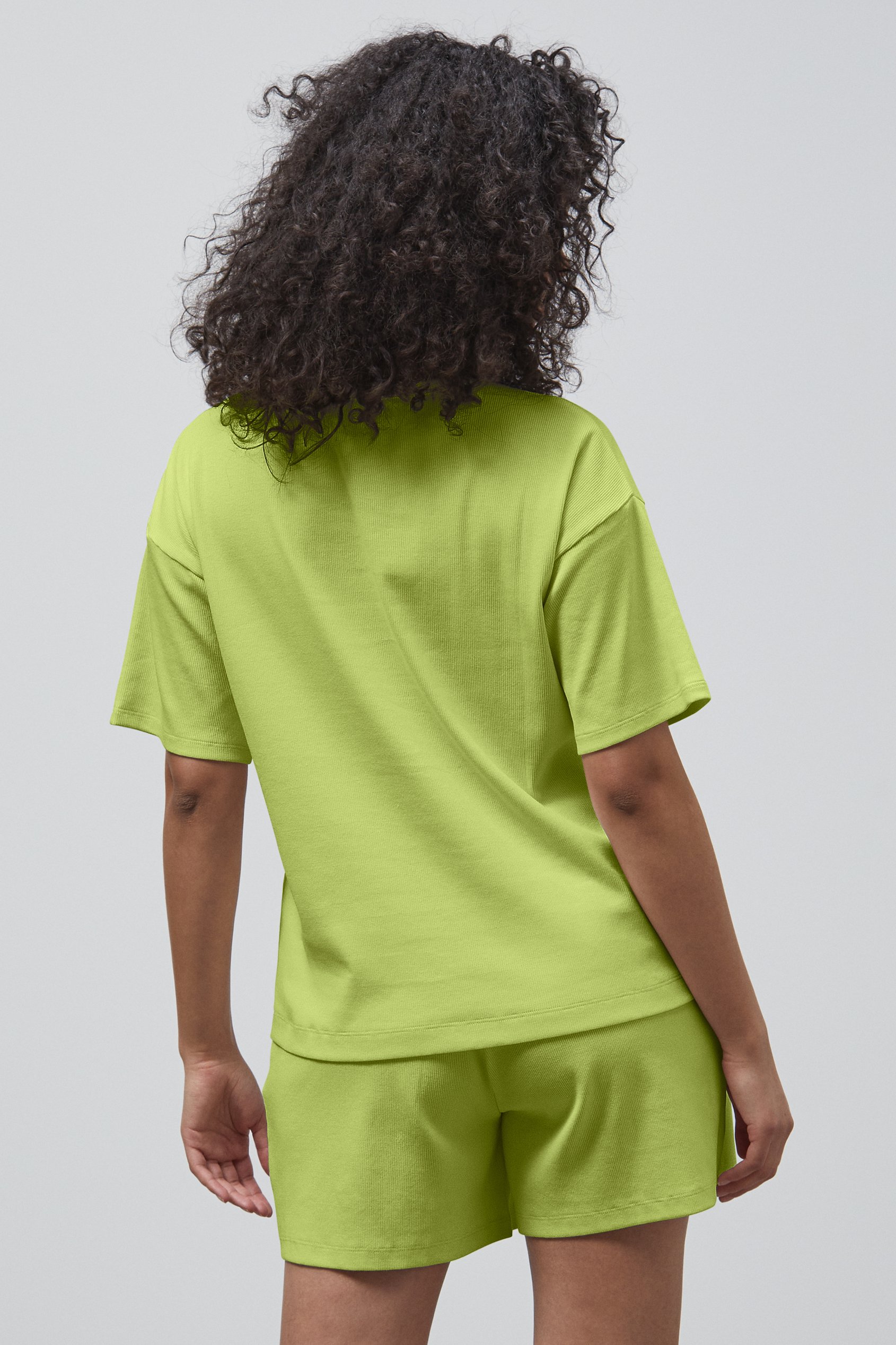 Ribbed T-Shirt & Shorts Set