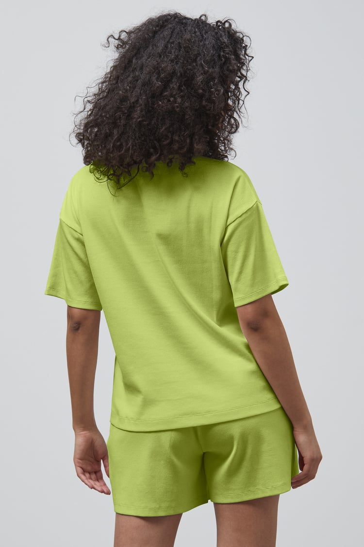 Ribbed T-Shirt & Shorts Set