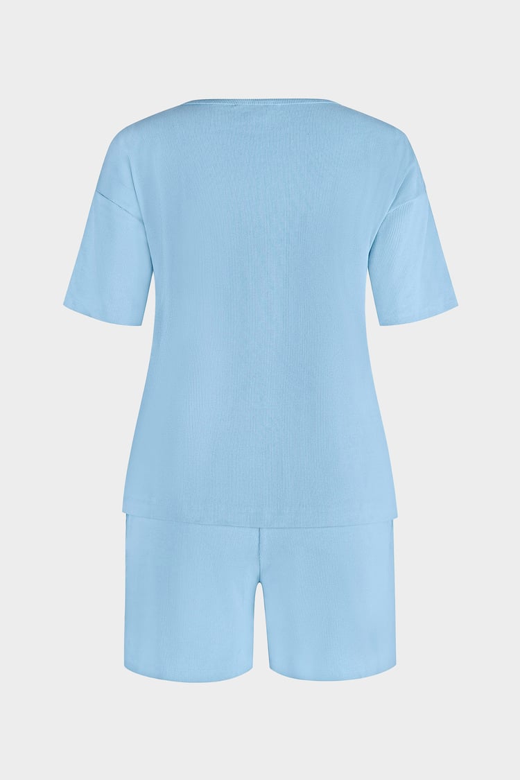 Ribbed T-Shirt & Shorts Set