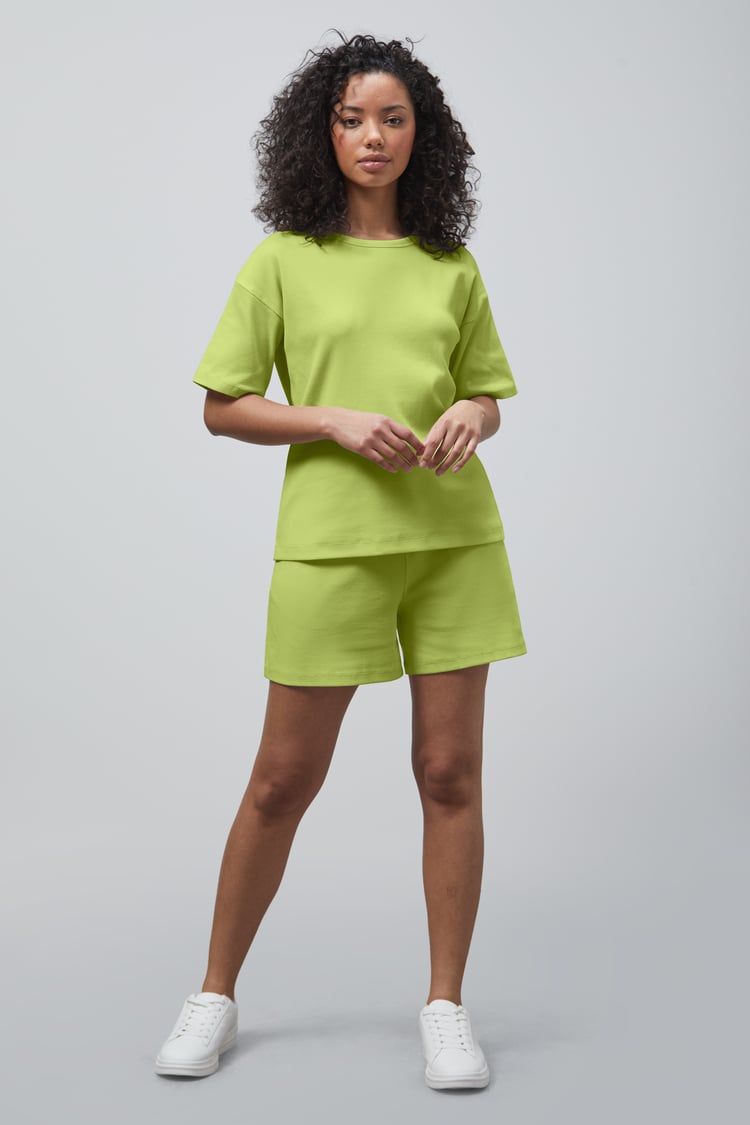 Ribbed T-Shirt & Shorts Set