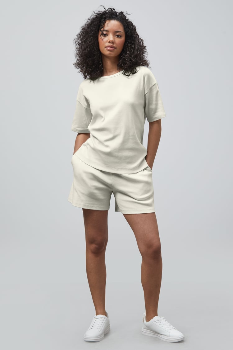 Ribbed T-Shirt & Shorts Set