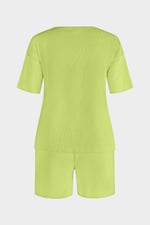 Ribbed T-Shirt & Shorts Set