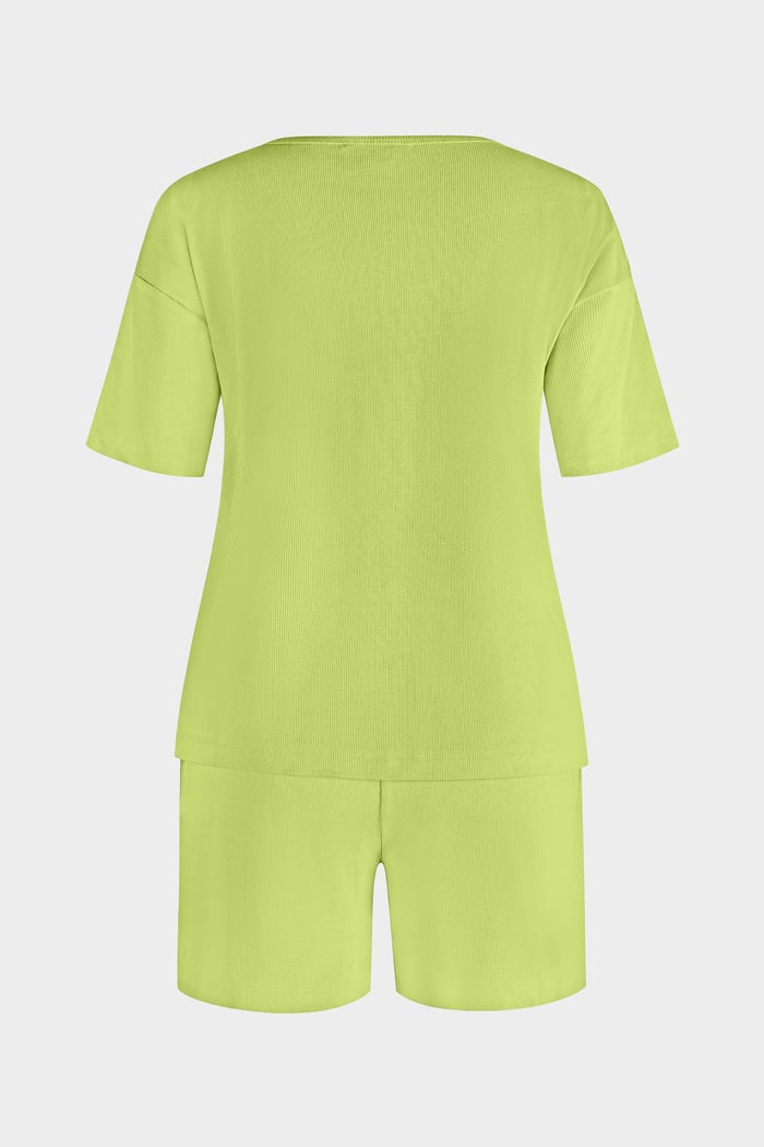 Ribbed T-Shirt & Shorts Set