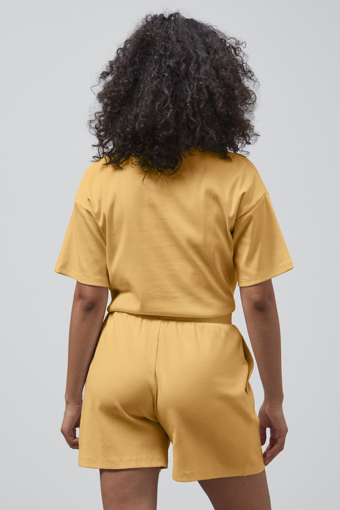 Ribbed T-Shirt & Shorts Set