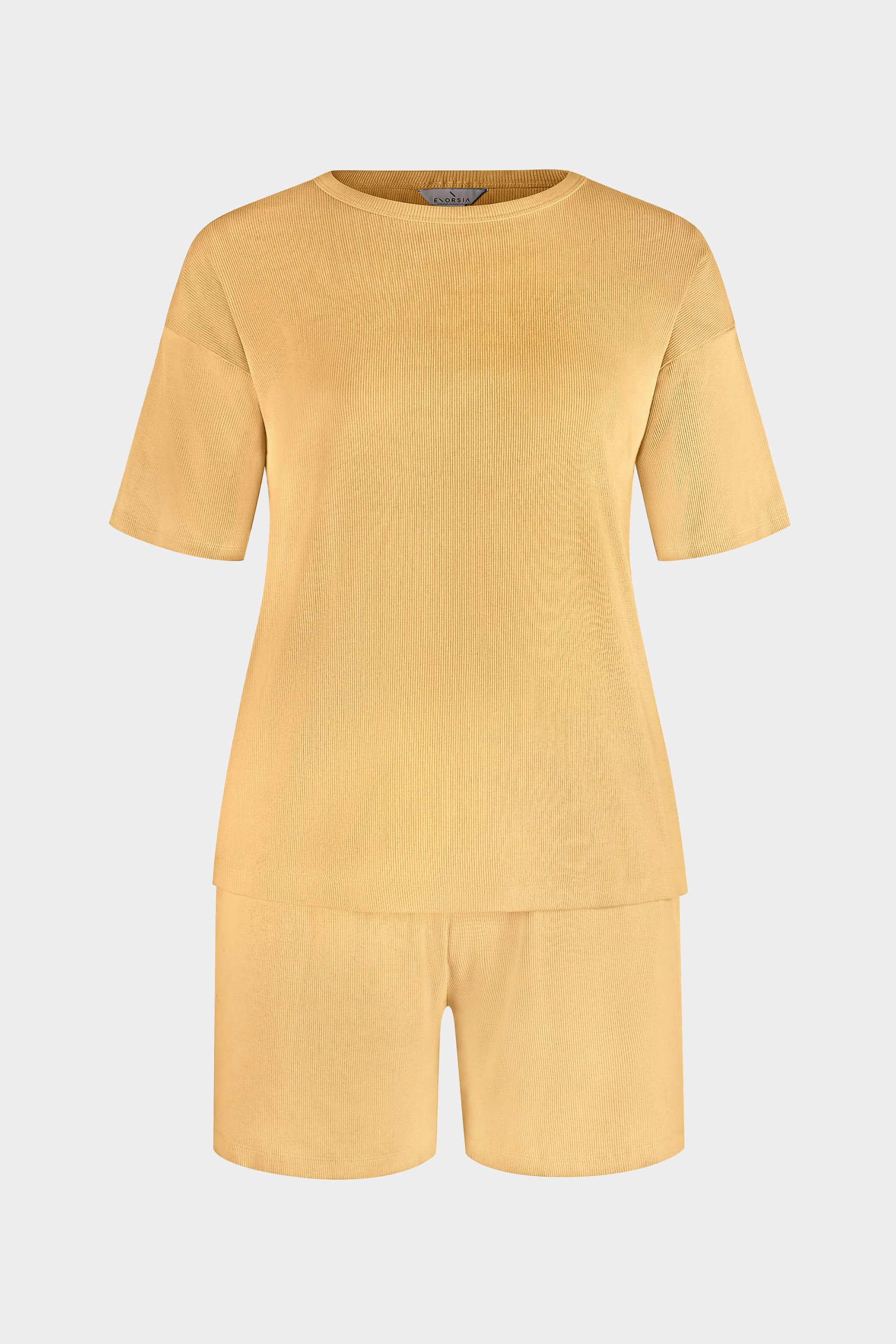 Ribbed T-Shirt & Shorts Set