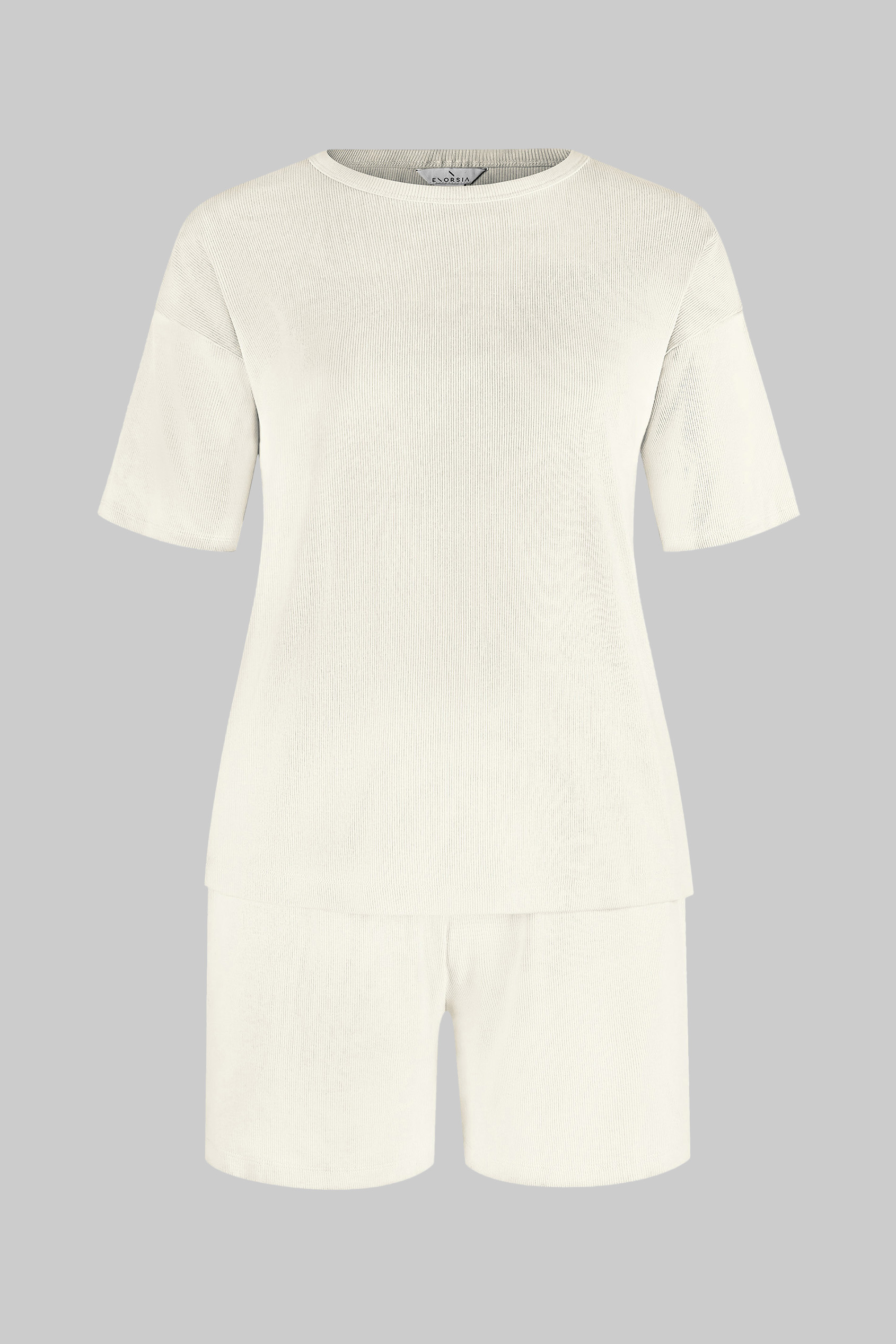 Ribbed T-Shirt & Shorts Set