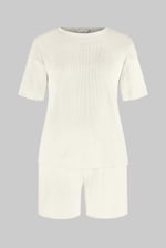 Ribbed T-Shirt & Shorts Set