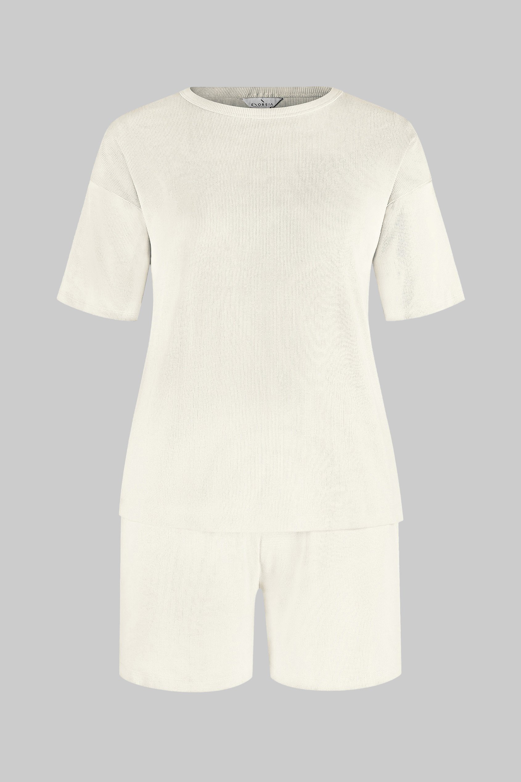 Ribbed T-Shirt & Shorts Set