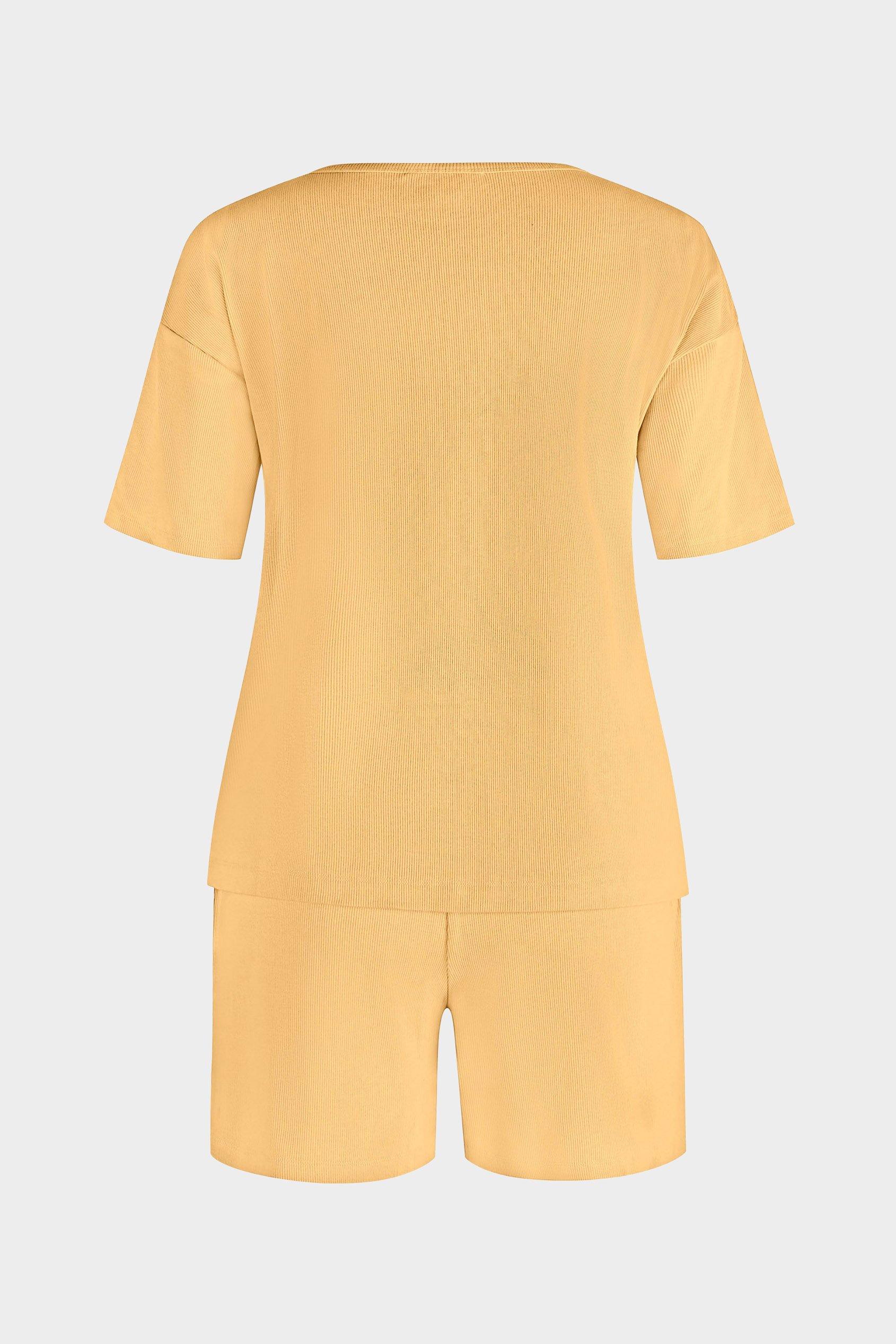 Ribbed T-Shirt & Shorts Set