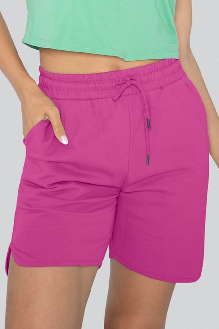 Red Comfort Fit Walking Shorts
