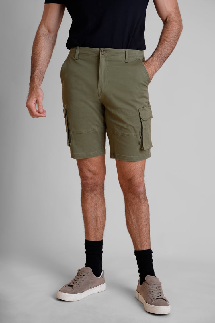 Men's Stretch Cotton Cargo Shorts