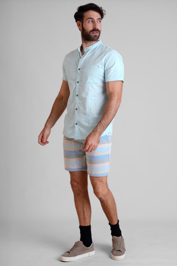 Men's Textured Striped Chino Short