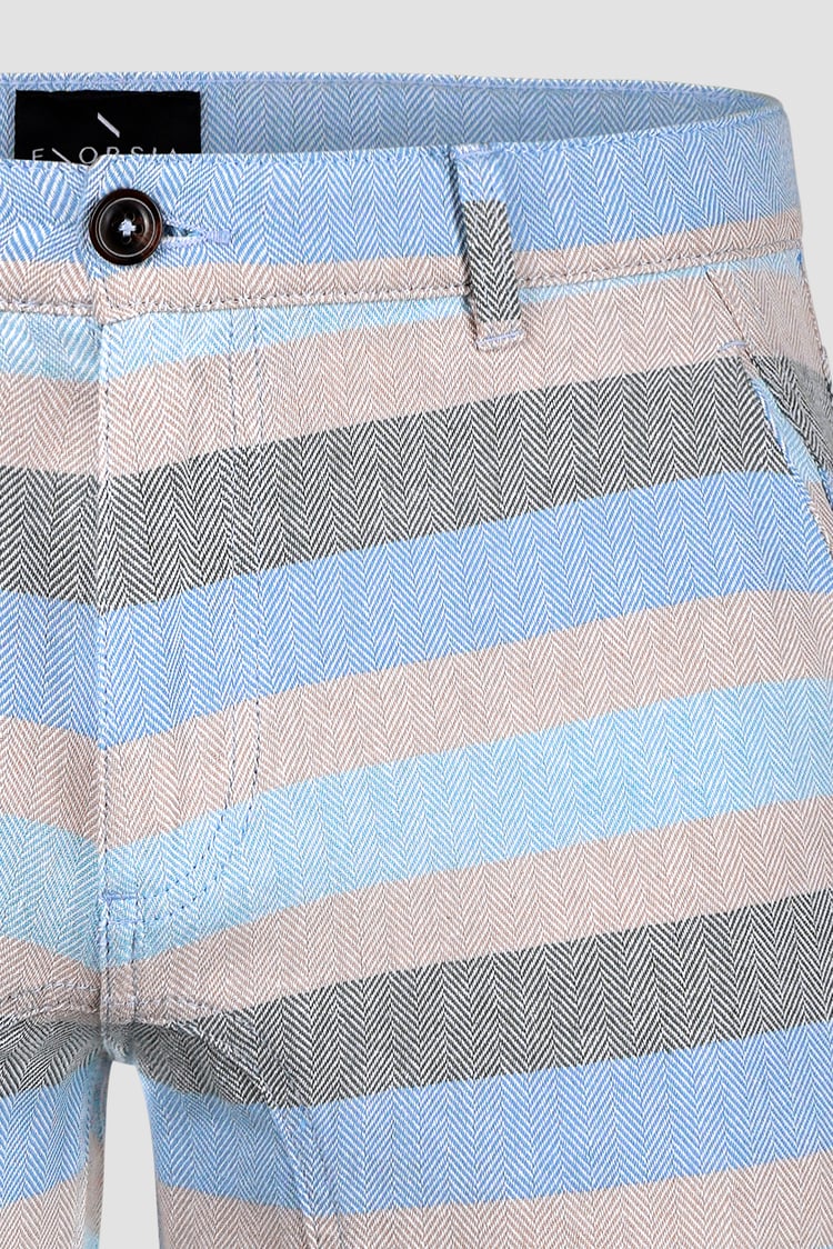 Men's Textured Striped Chino Short
