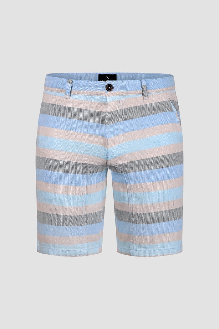 Men's Textured Striped Chino Short