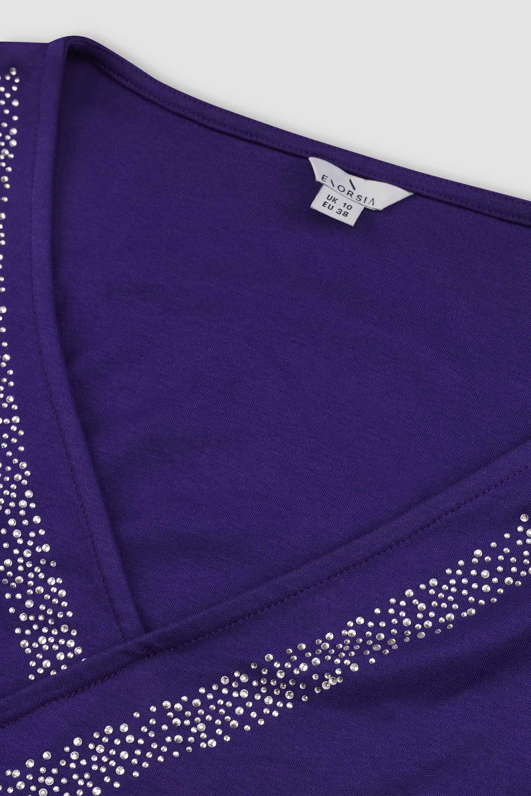 Womens Full Sleeve Embroidered Wrap Dress