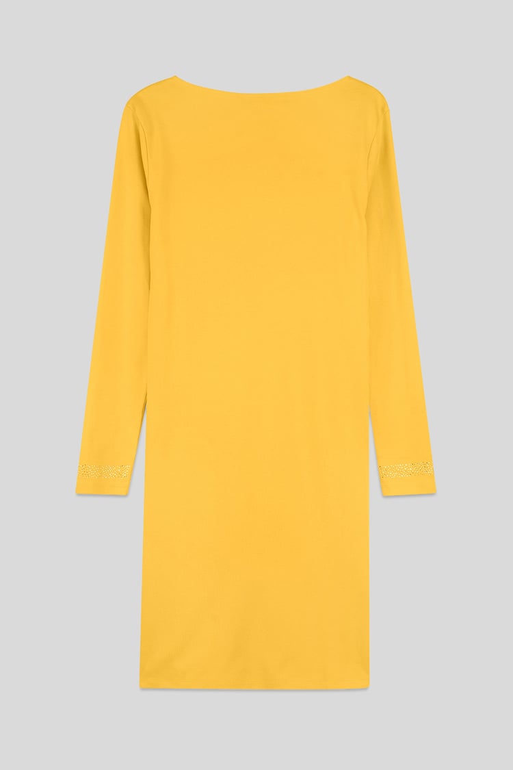 Womens Full Sleeve Embroidered Wrap Dress