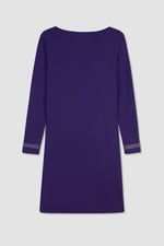 Womens Full Sleeve Embroidered Wrap Dress