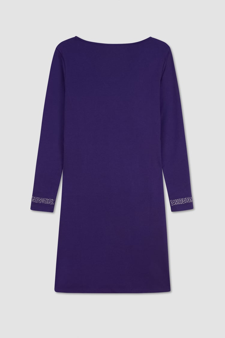 Womens Full Sleeve Embroidered Wrap Dress