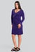 Womens Full Sleeve Embroidered Wrap Dress