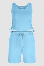 Lounge Set with Ruched Details