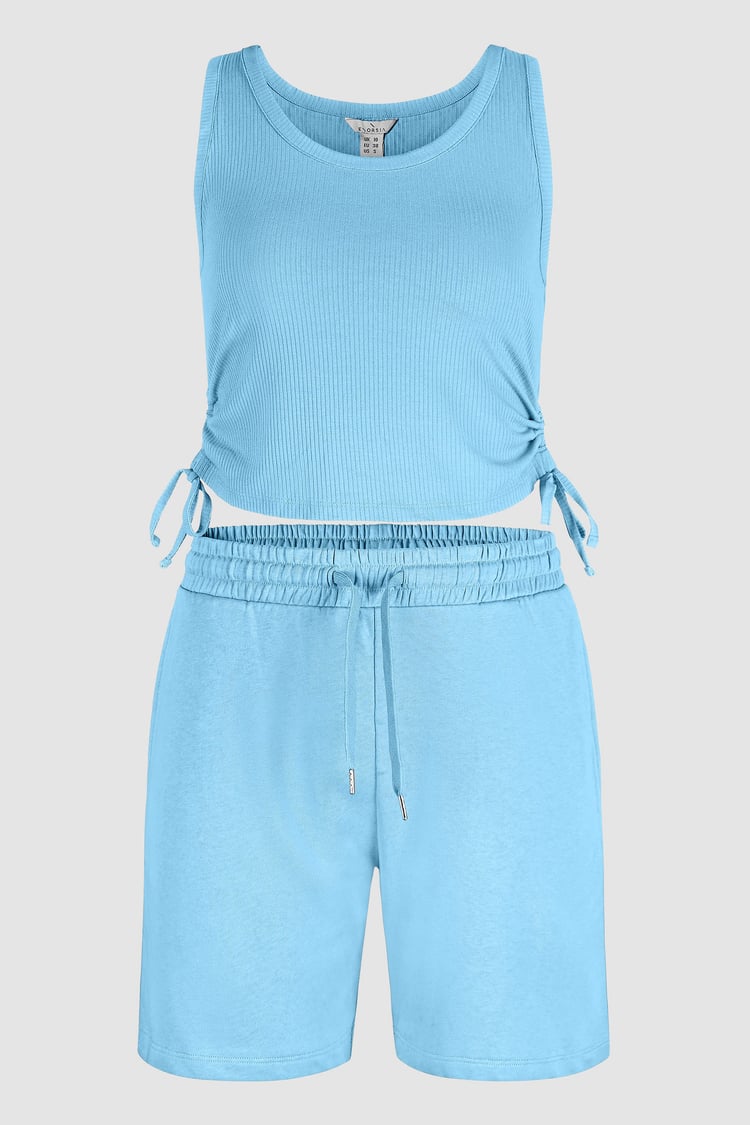 Lounge Set with Ruched Details