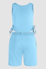 Lounge Set with Ruched Details