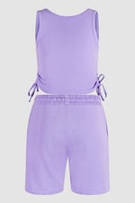 Lounge Set with Ruched Details