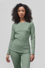 LS Picoting Ribbed T-Shirt & Leggings Set