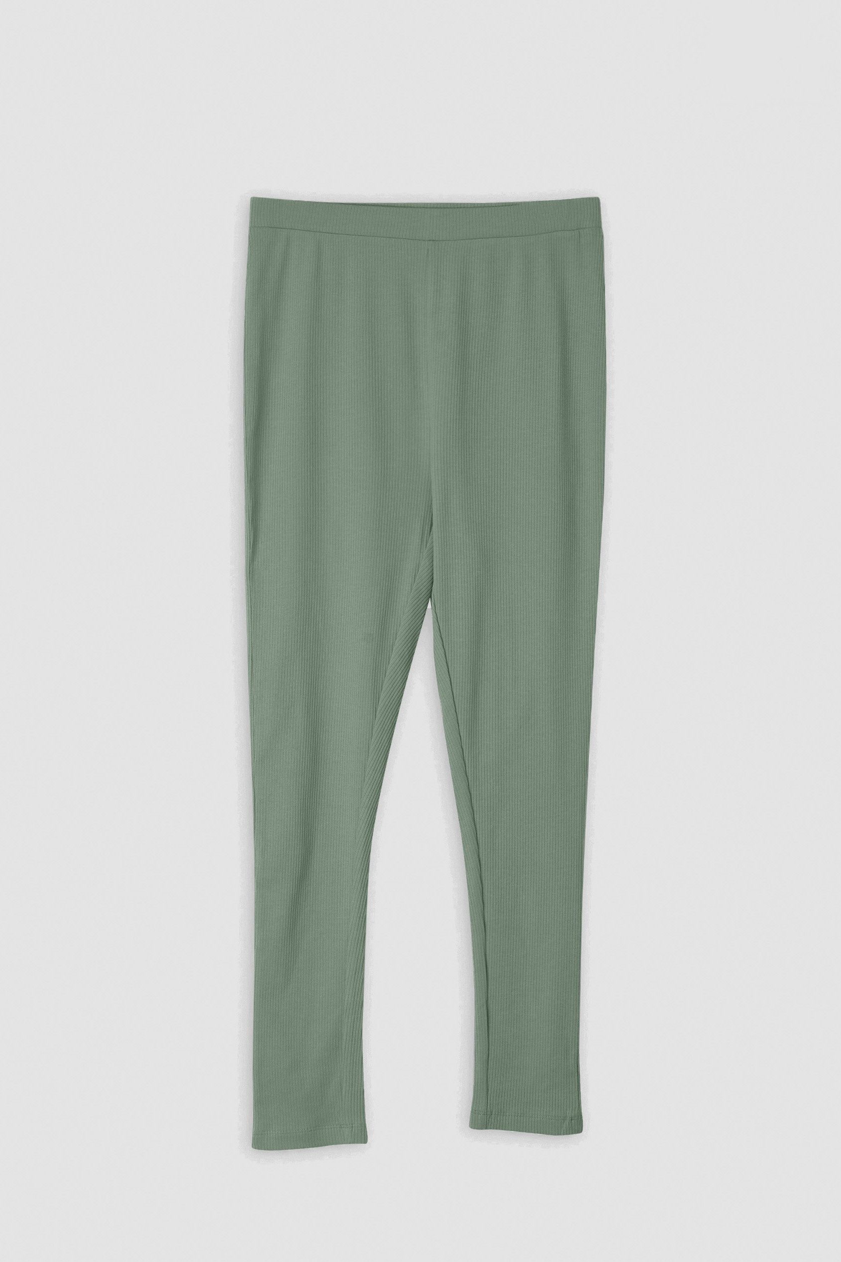 LS Picoting Ribbed T-Shirt & Leggings Set