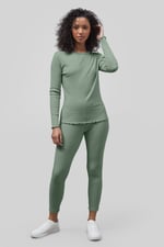 LS Picoting Ribbed T-Shirt & Leggings Set